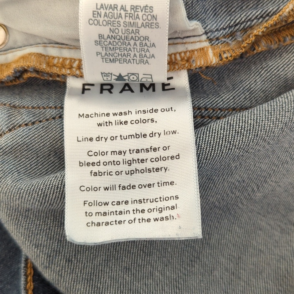 Frame Denim Dark Blue Skinny Jeans Size 30 - Picture 7 of 7